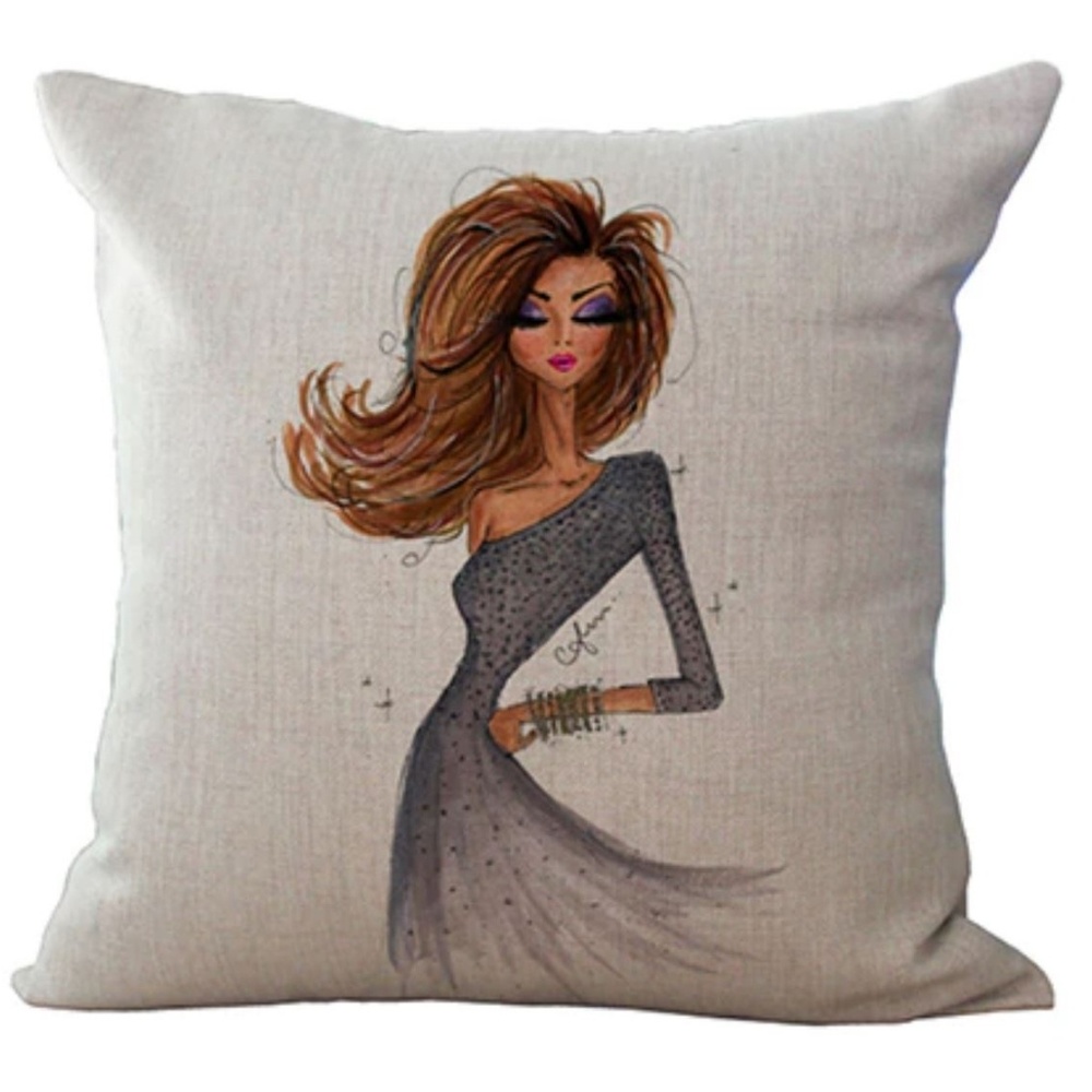 Fashion Girl Pillow Cover

Approx: 18" x18"